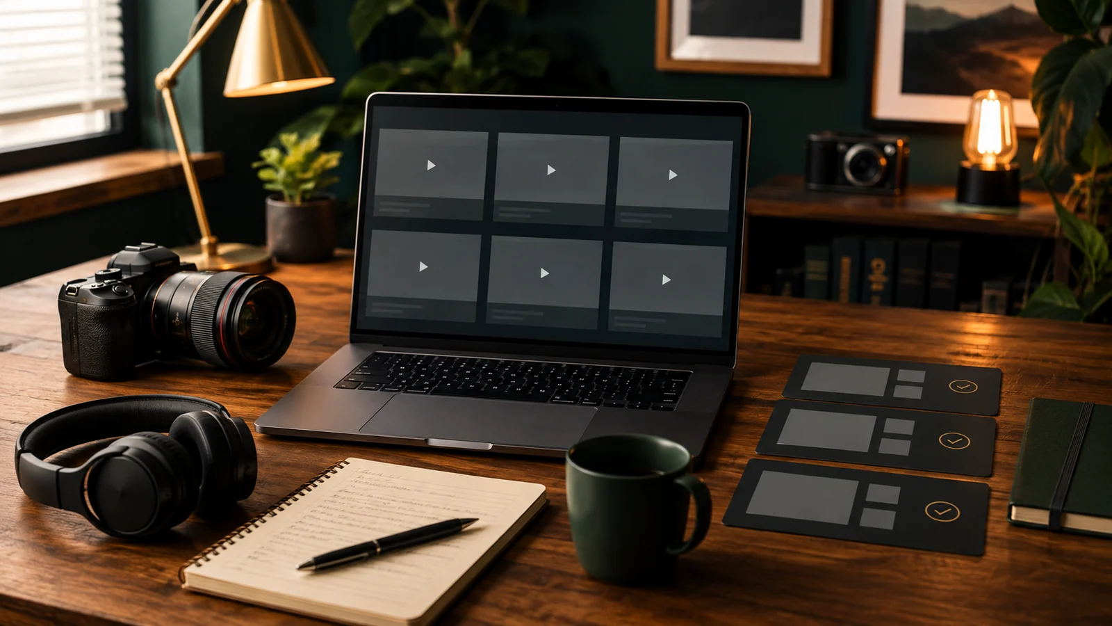 Portfolio de monteur vidéo freelance avec plusieurs projets ciblés